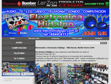 Tablet Screenshot of electrohidalgo.com.ar